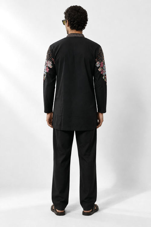 Noir Botanica Kurta Set