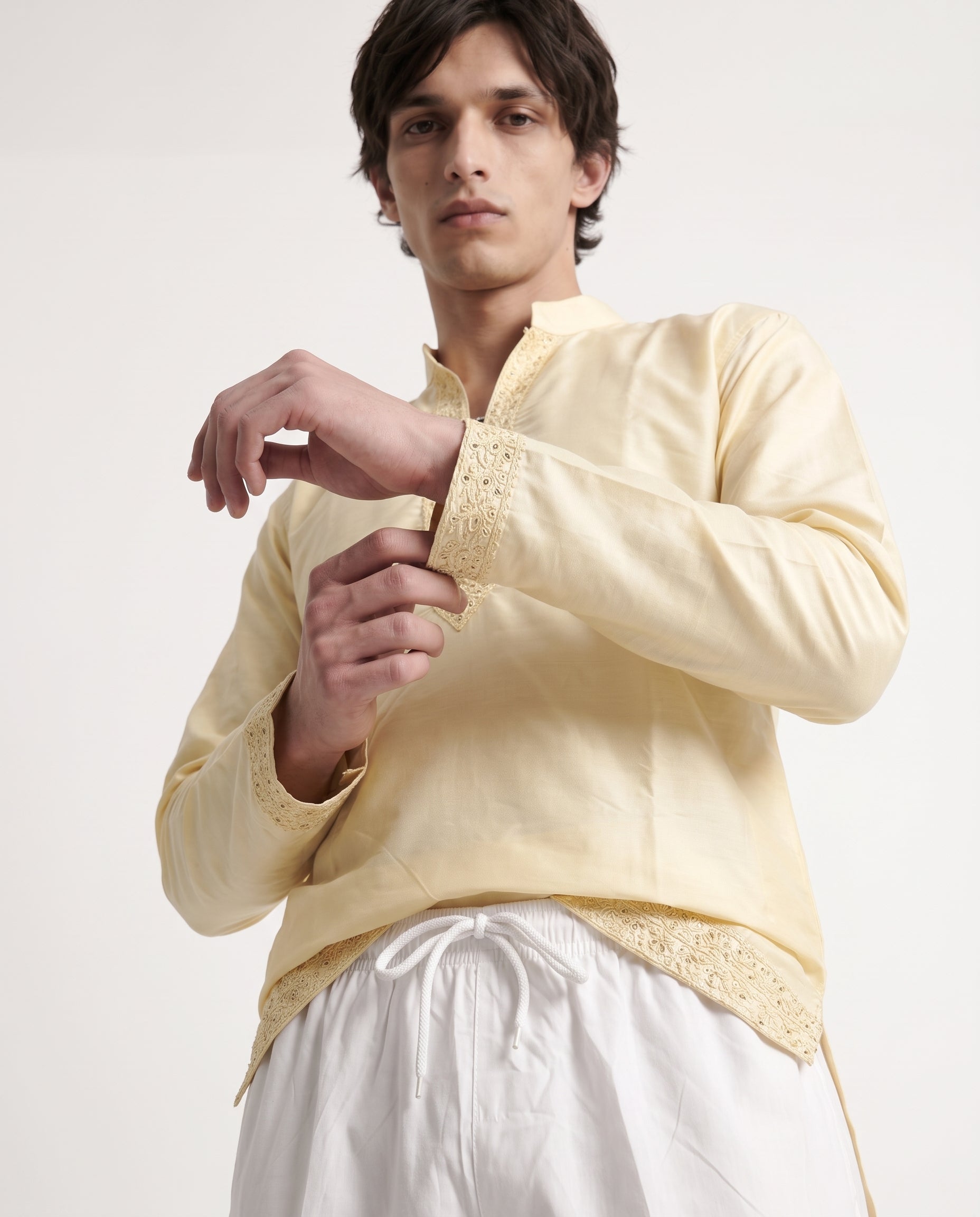 Embroidered Straight Fit Kurta
