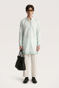 Mirror Work V Neck Kurta