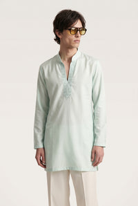 Mirror Work V Neck Kurta