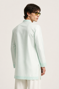 Mirror Work V Neck Kurta