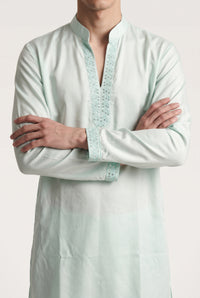 Mirror Work V Neck Kurta