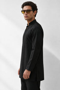 PSTL CLO Noir Élan Kurta Set - alternate view 2, festive wedding wear for men