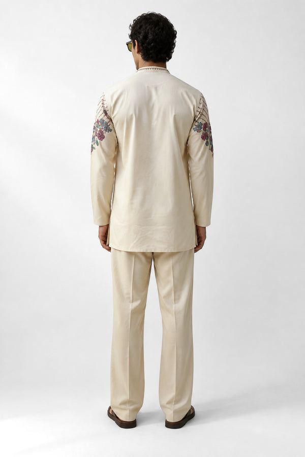 Ivory Botanica Kurta Set