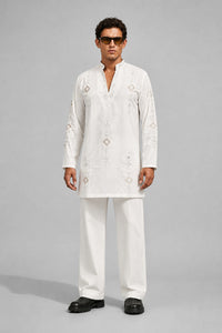 Aurelius Ivory Embroidered Kurta Set