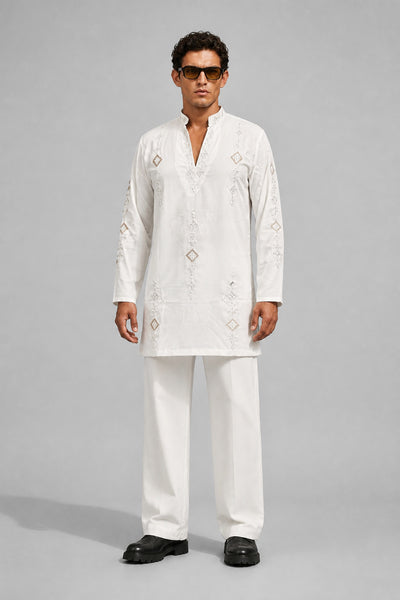 Aurelius Ivory Embroidered Kurta Set