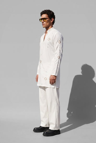 Aurelius Ivory Embroidered Kurta Set