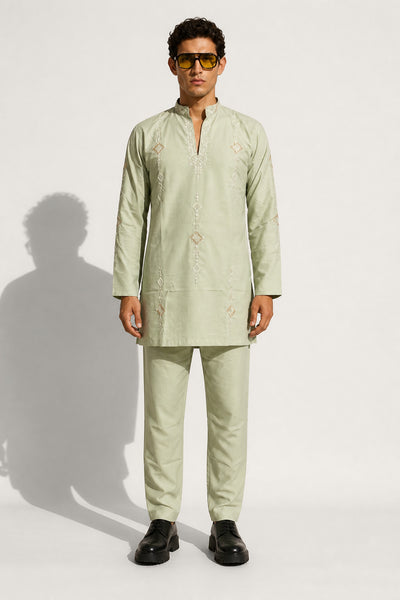 VERDANT SAGE Embroidered Kurta Set