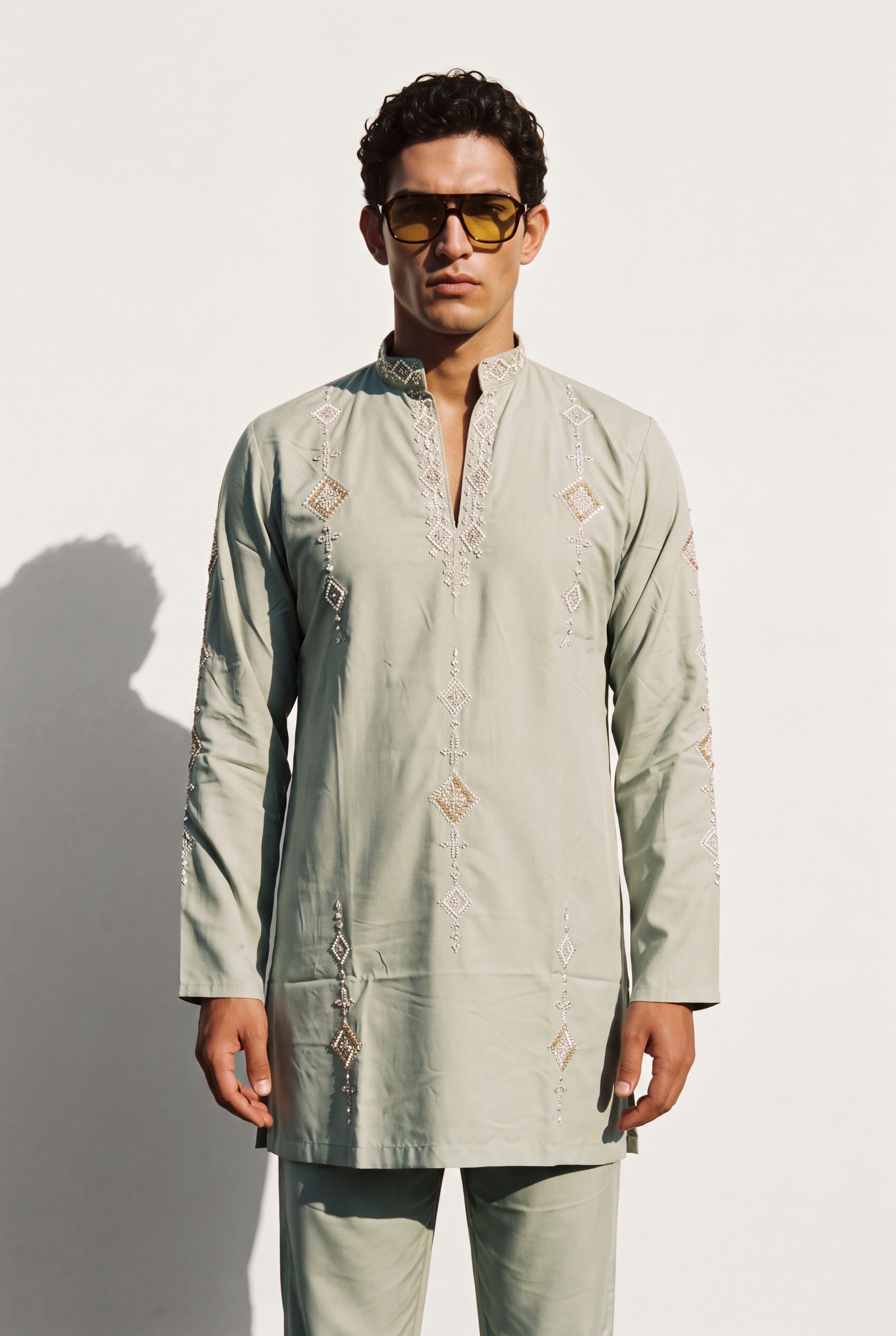 VERDANT SAGE Embroidered Kurta Set