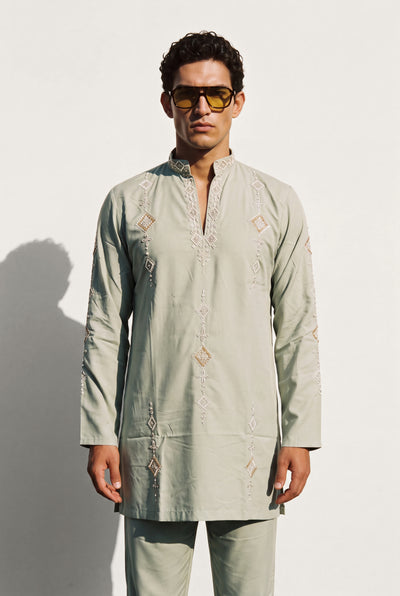 VERDANT SAGE Embroidered Kurta Set
