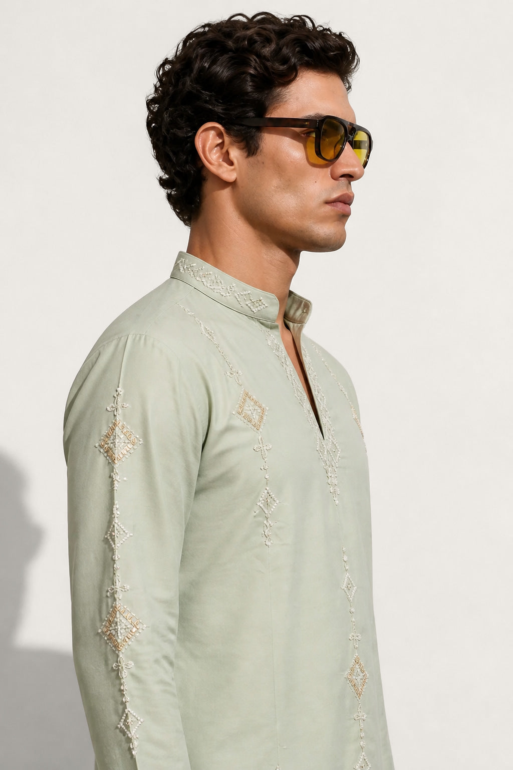 VERDANT SAGE Embroidered Kurta Set