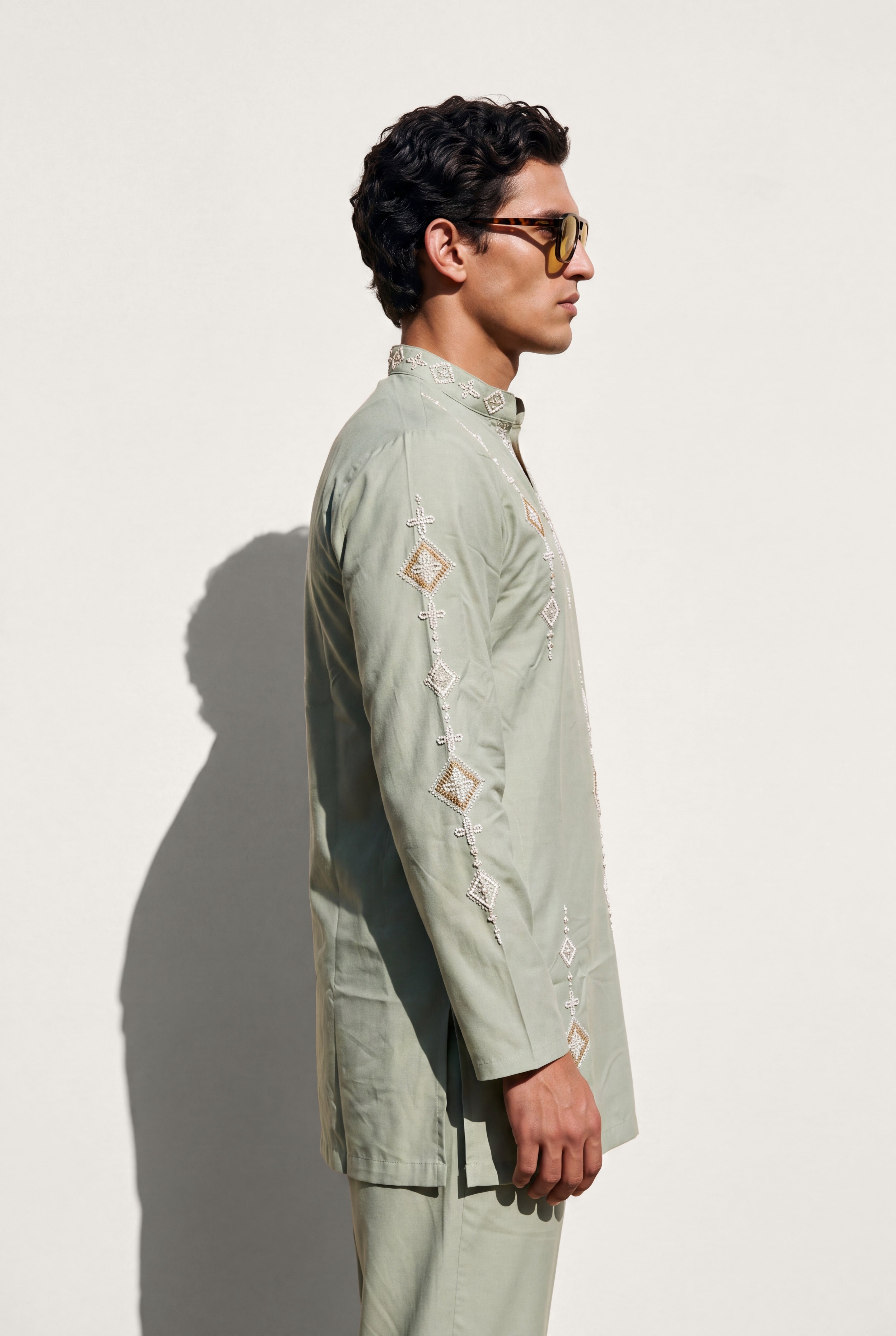 VERDANT SAGE Embroidered Kurta Set