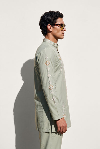 VERDANT SAGE Embroidered Kurta Set