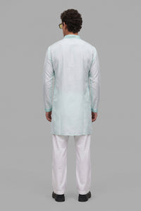 Aqua Frost Embroidered Kurta