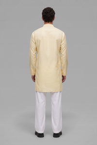 Lemon Butter Chikankari short kurta