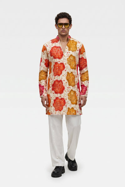 PSTL CLO Gulrang Festive Kurta - front view, festive wedding wear for men
