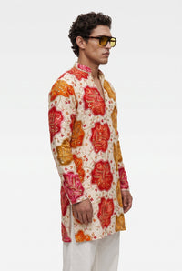 PSTL CLO Gulrang Festive Kurta - collar and neckline detail
