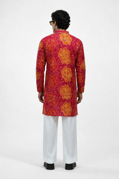 PSTL CLO Crimson Élan - detail view, festive wedding wear for men