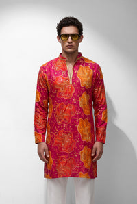 PSTL CLO Crimson Élan - front view, festive wedding wear for men