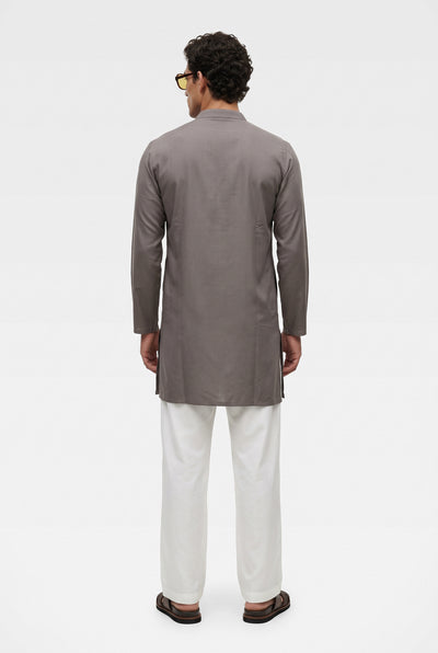 Ashen Royale Embroidered Kurta