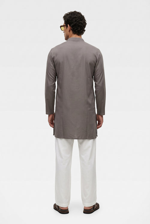 Ashen Royale Embroidered Kurta