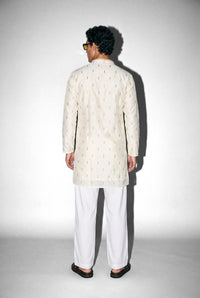 PSTL CLO Pearl Aura Kurta - back view, festive wedding wear for men