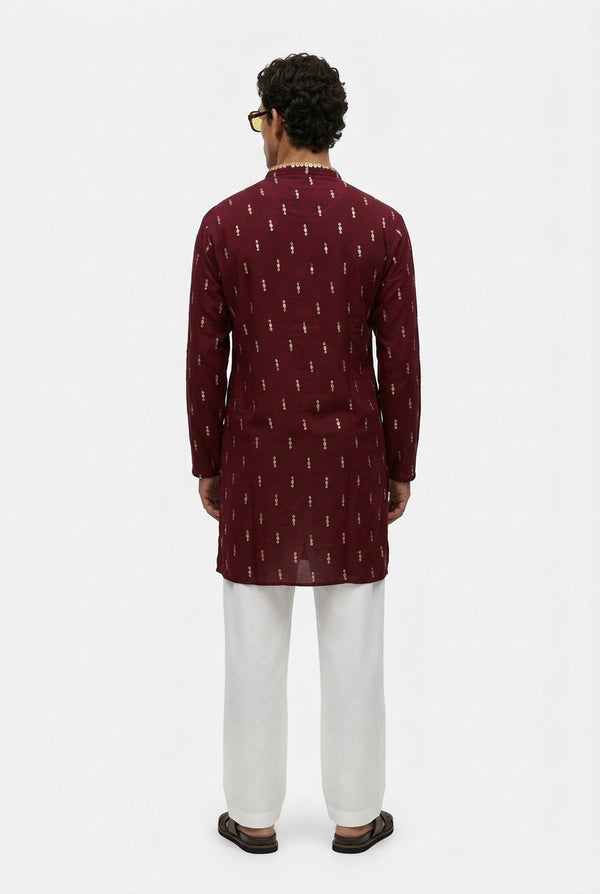 Burgundy Noor Kurta
