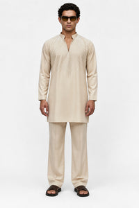 Ivory Radiance Embroidered Kurta Set