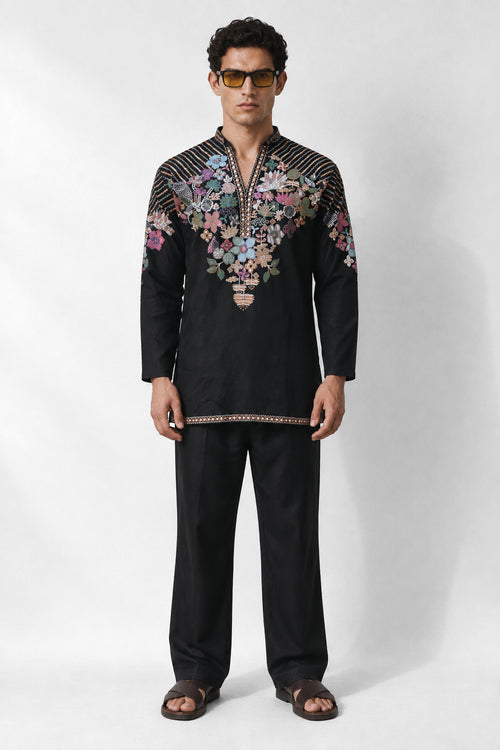 Noir Botanica Kurta Set