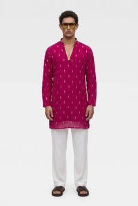 PSTL CLO Rani Élan Kurta - front view, festive wedding wear for men