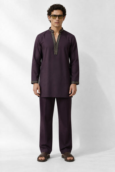 Royal Plum Kurta Set