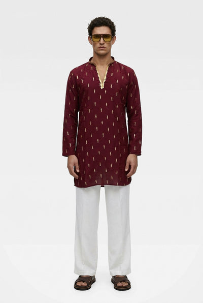 Burgundy Noor Kurta