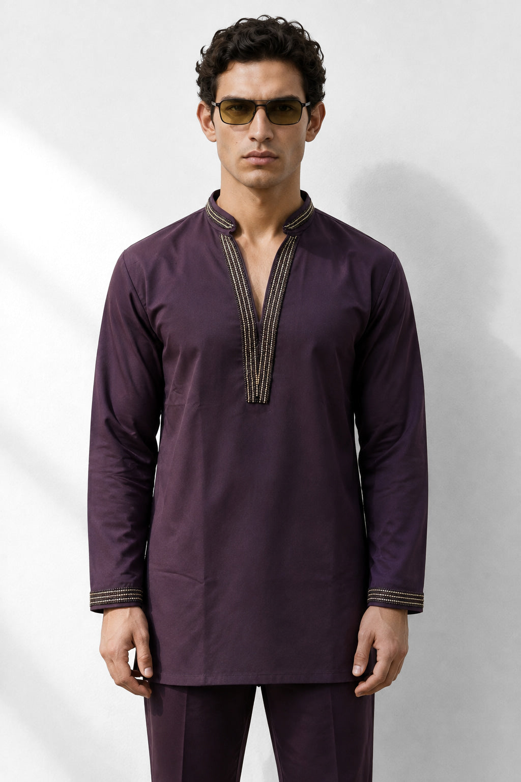 Royal Plum Kurta Set