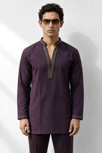 Royal Plum Kurta Set