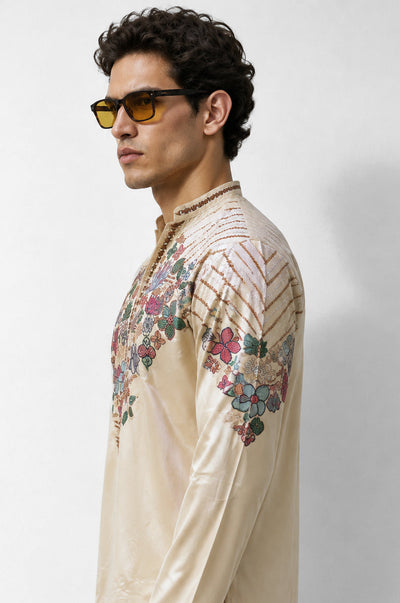 Ivory Botanica Kurta Set