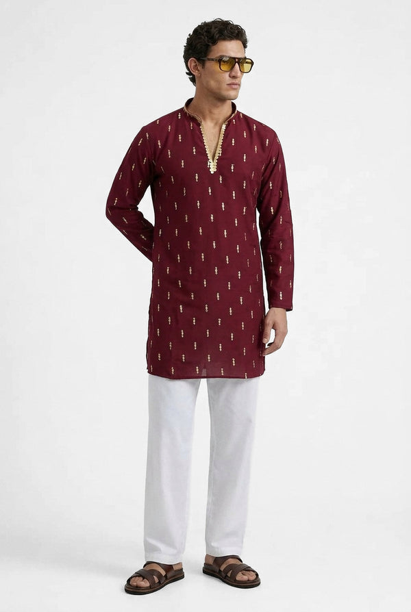 Burgundy Noor Kurta