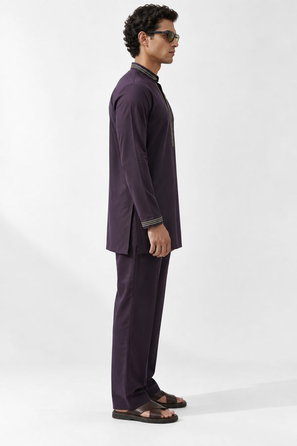 Royal Plum Kurta Set