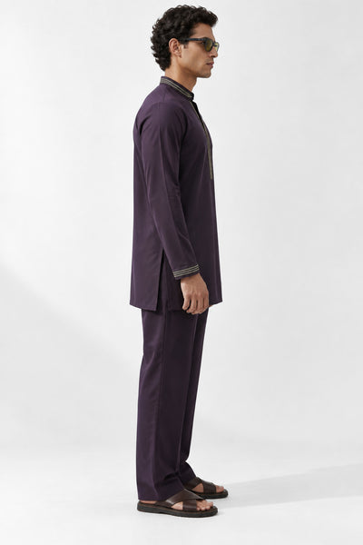 Royal Plum Kurta Set