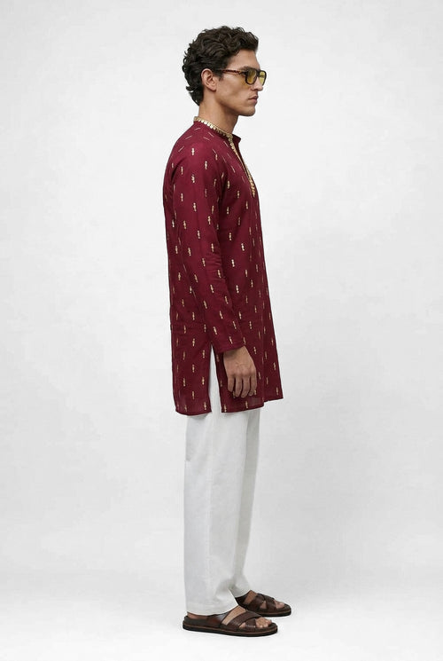 Burgundy Noor Kurta