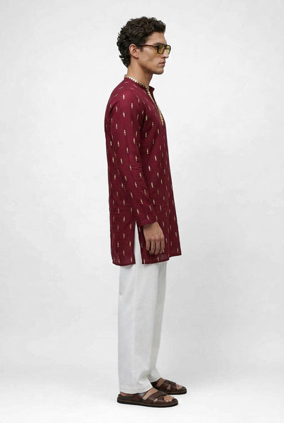 Burgundy Noor Kurta