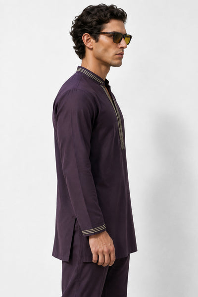 Royal Plum Kurta Set