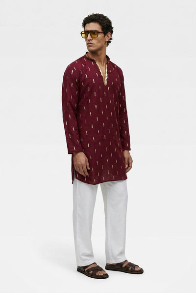 Burgundy Noor Kurta