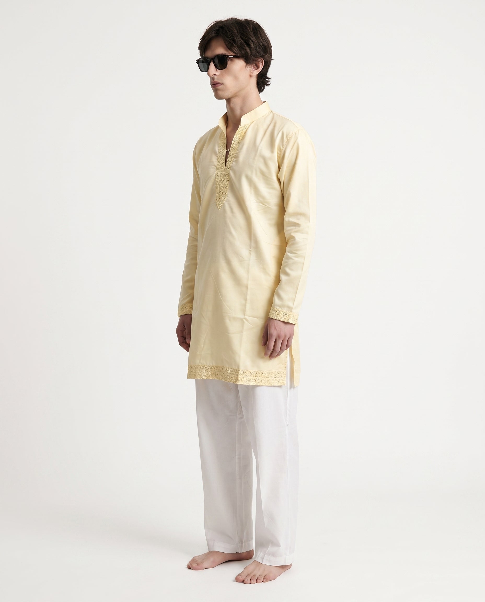 Embroidered Straight Fit Kurta